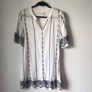 Embroidered coverup dress